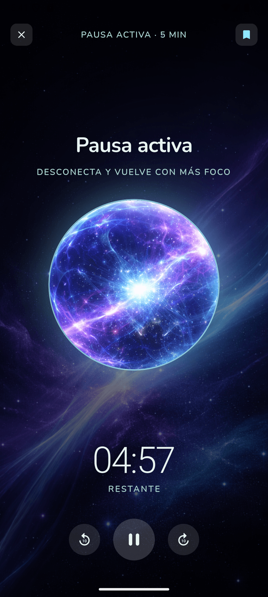 Sesión activa de cinco minutos en Noma.